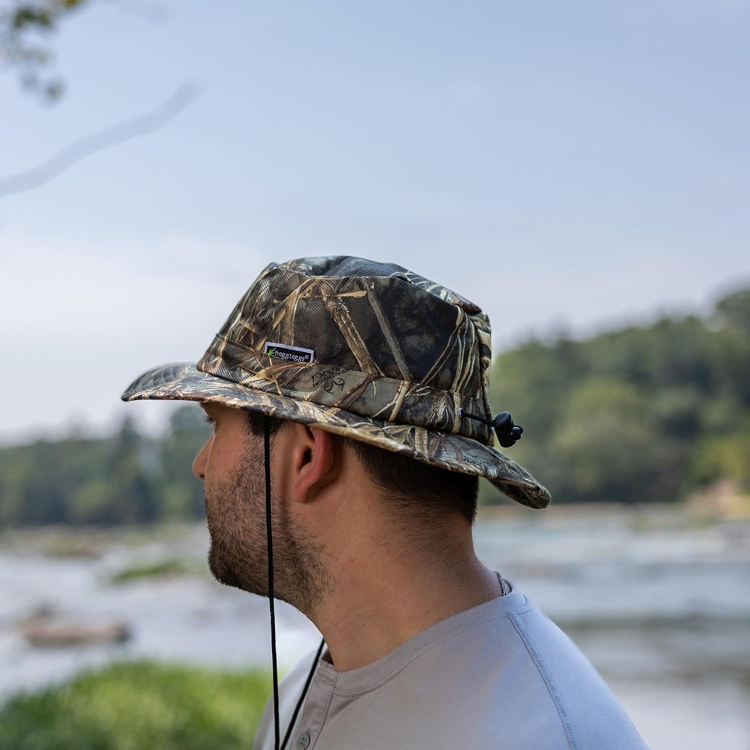 image:imageFROGG TOGGS Boonie Hat Fishing hat Offers Waterproof Breathable Sun ProtectionMossy Oak Elements Blacktip