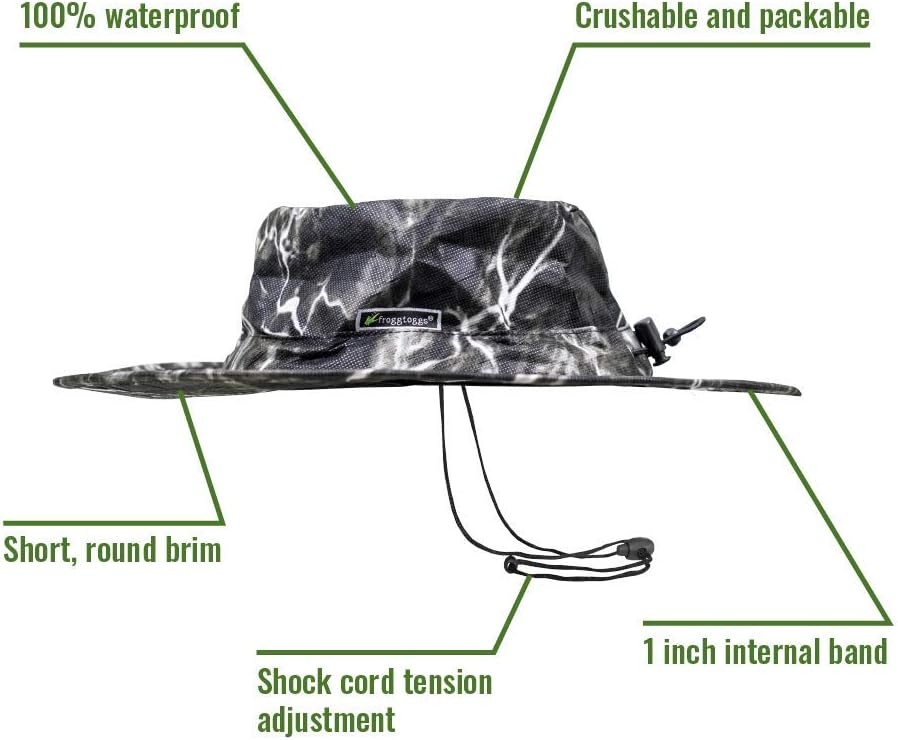image:imageFROGG TOGGS Boonie Hat Fishing hat Offers Waterproof Breathable Sun ProtectionMossy Oak Elements Blacktip