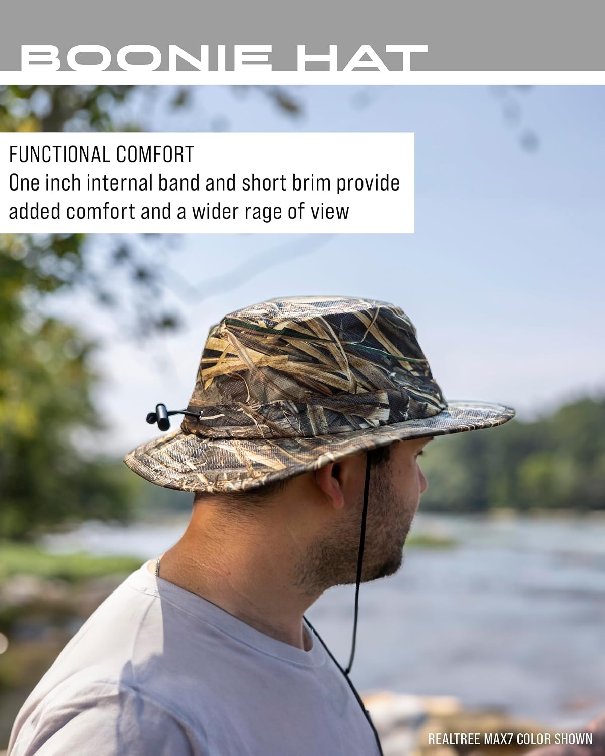 image:imageFROGG TOGGS Boonie Hat Fishing hat Offers Waterproof Breathable Sun ProtectionRealtree Max7
