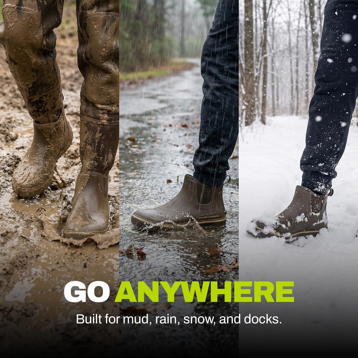 image:imageGator Waders Mens Camp BootsGravel