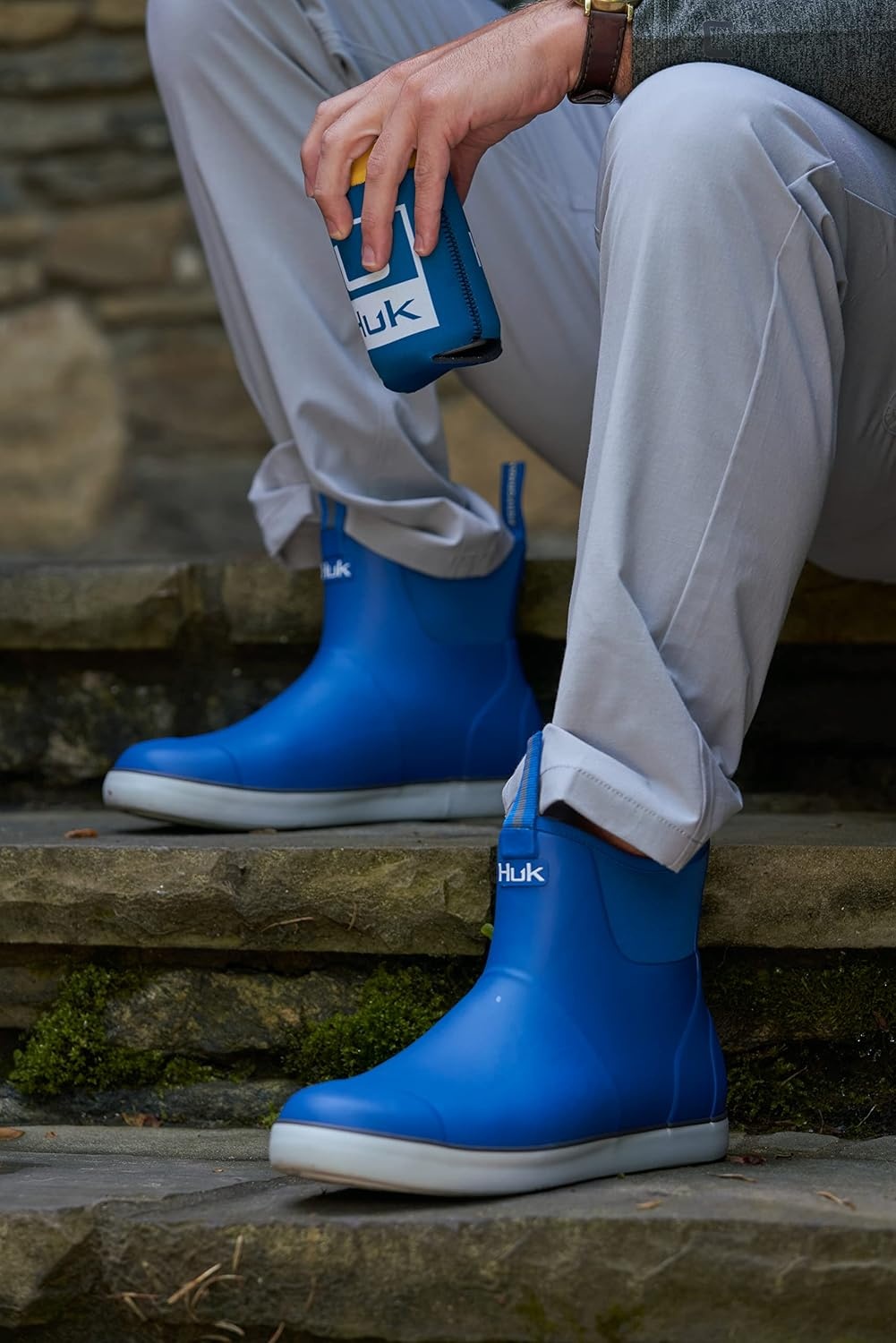 image:imageHUK mens Rogue Wave Shoe Highperformance Fishing amp Deck BootHuk Blue New