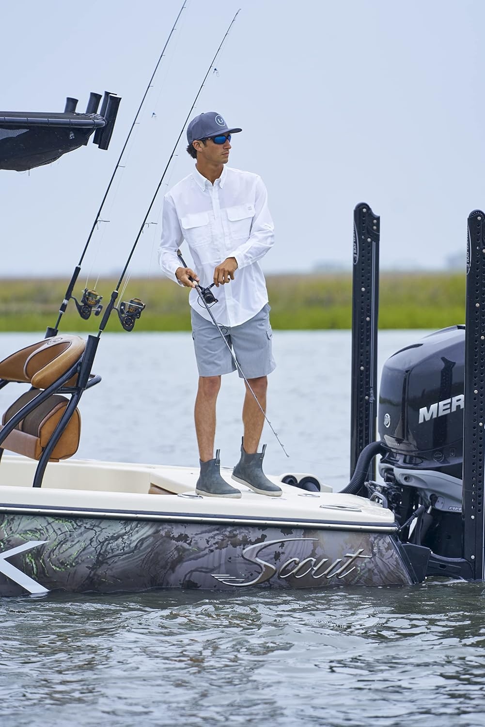 image:imageHUK mens Rogue Wave Shoe Highperformance Fishing amp Deck BootMoss