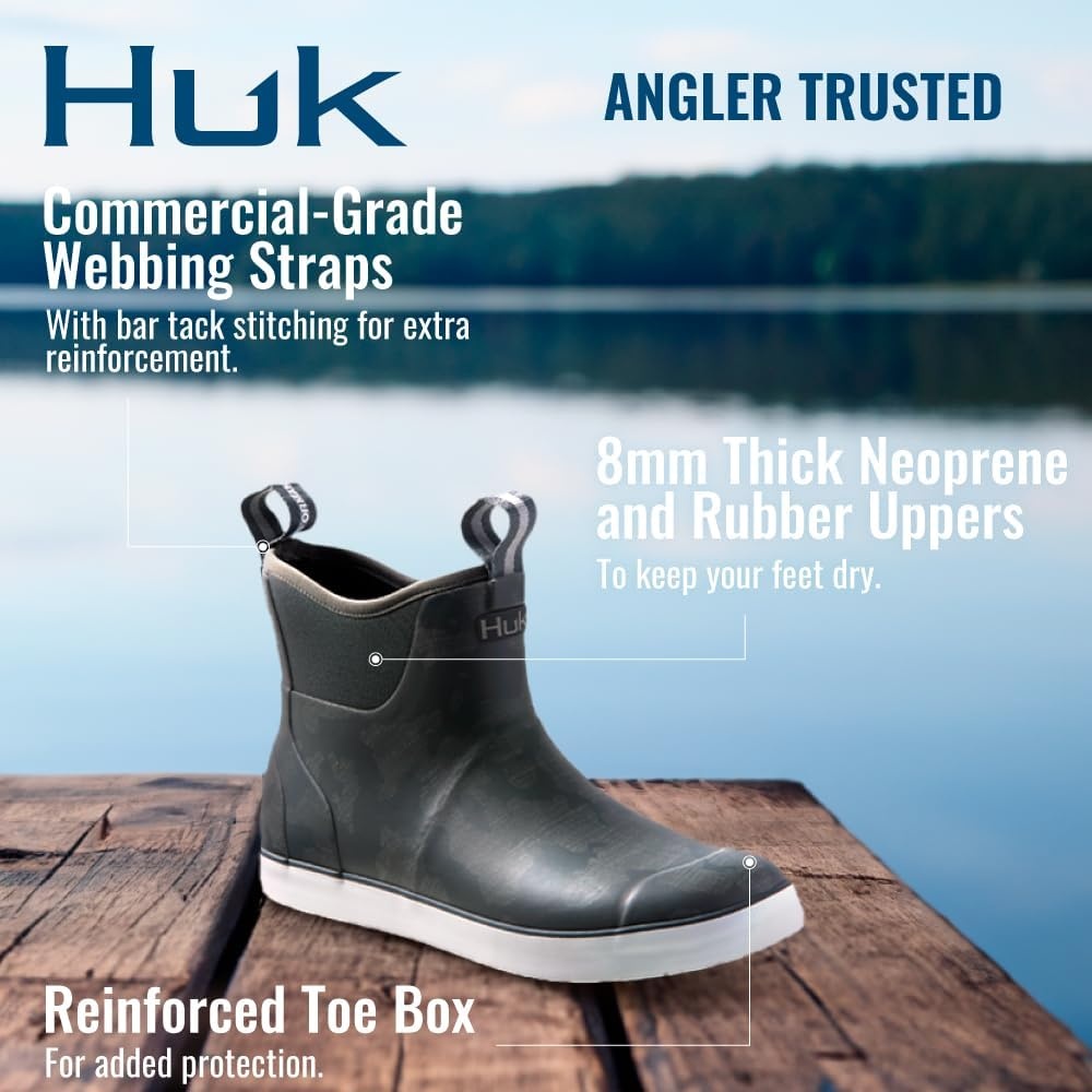 image:imageHUK mens Rogue Wave Shoe Highperformance Fishing amp Deck BootRunning Lakes Volcanic Ash