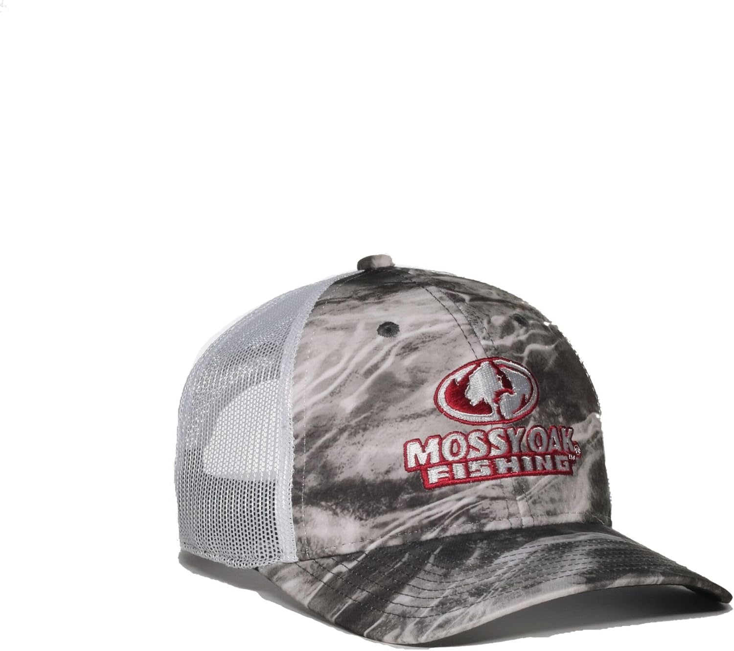 image:imageMossy Oak Elements Agua Manta Fishing Hat Pro Round Structured Baseball Cap with Mesh Back Adjustable One Size