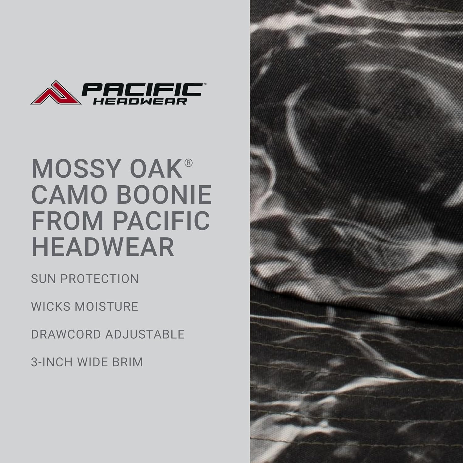 image:imagePacific Headwear Unisex Adult Pacific Headwear Active Sport Mossy Oak Camo BoonieBlacktip Mo Elements