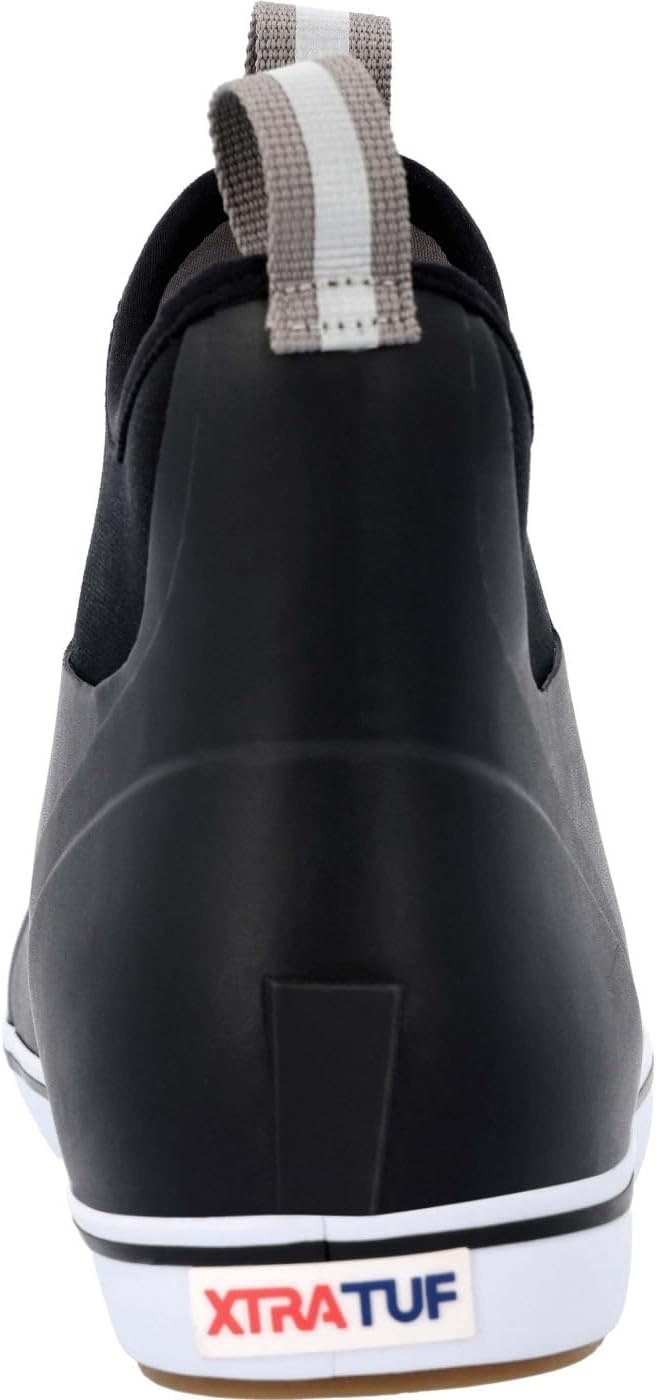 image:imageXtratuf 6 Mens Ankle Deck Boot Lightweight 100 Waterproof Rubber Footwear NonMarking SlipResistant Outsole MoistureWicking LinerBlack