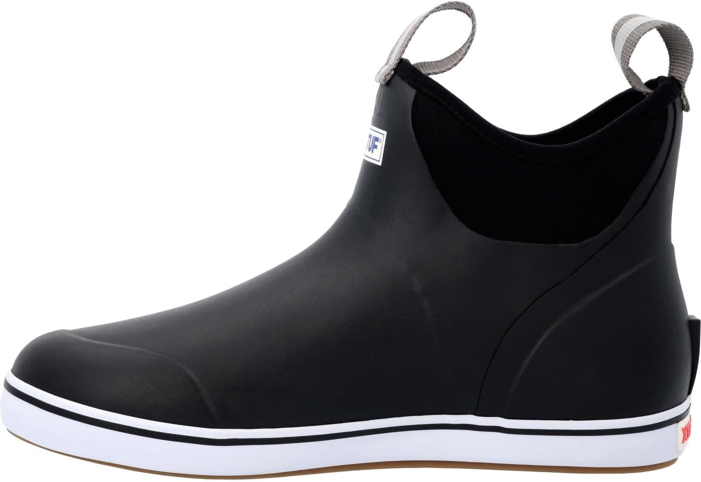 image:imageXtratuf 6 Mens Ankle Deck Boot Lightweight 100 Waterproof Rubber Footwear NonMarking SlipResistant Outsole MoistureWicking LinerBlack