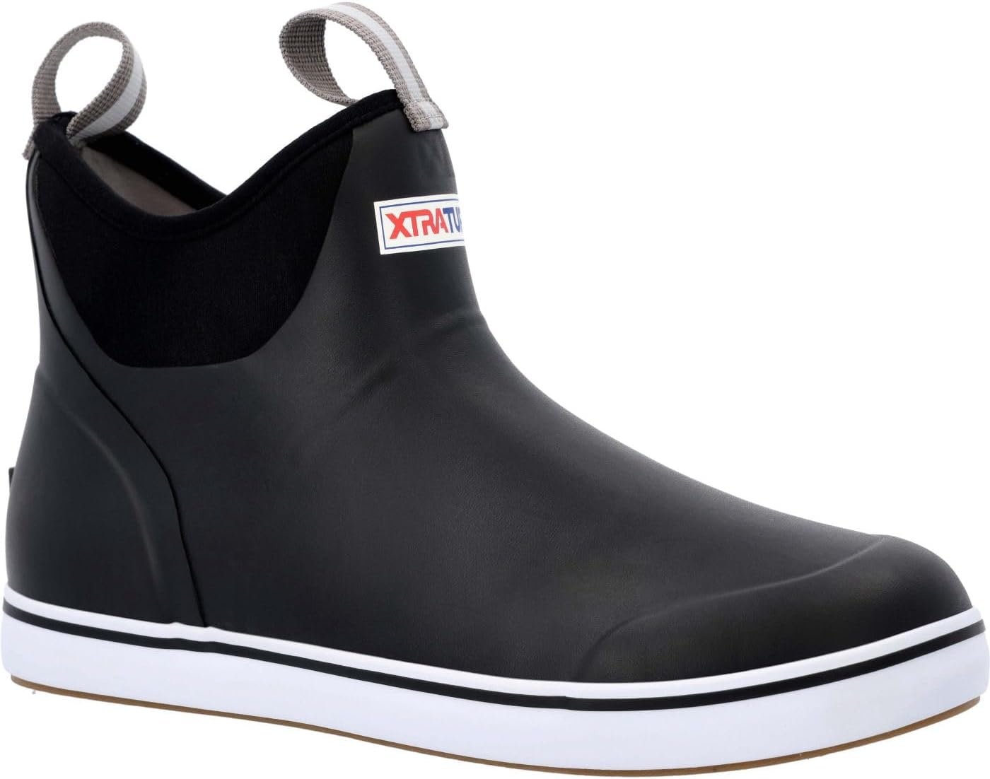 image:imageXtratuf 6 Mens Ankle Deck Boot Lightweight 100 Waterproof Rubber Footwear NonMarking SlipResistant Outsole MoistureWicking LinerBlack