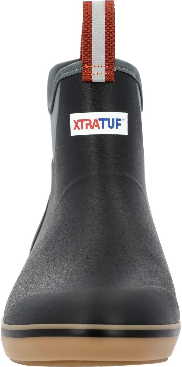 image:imageXtratuf 6 Mens Ankle Deck Boot Lightweight 100 Waterproof Rubber Footwear NonMarking SlipResistant Outsole MoistureWicking LinerBlack Deep Storm
