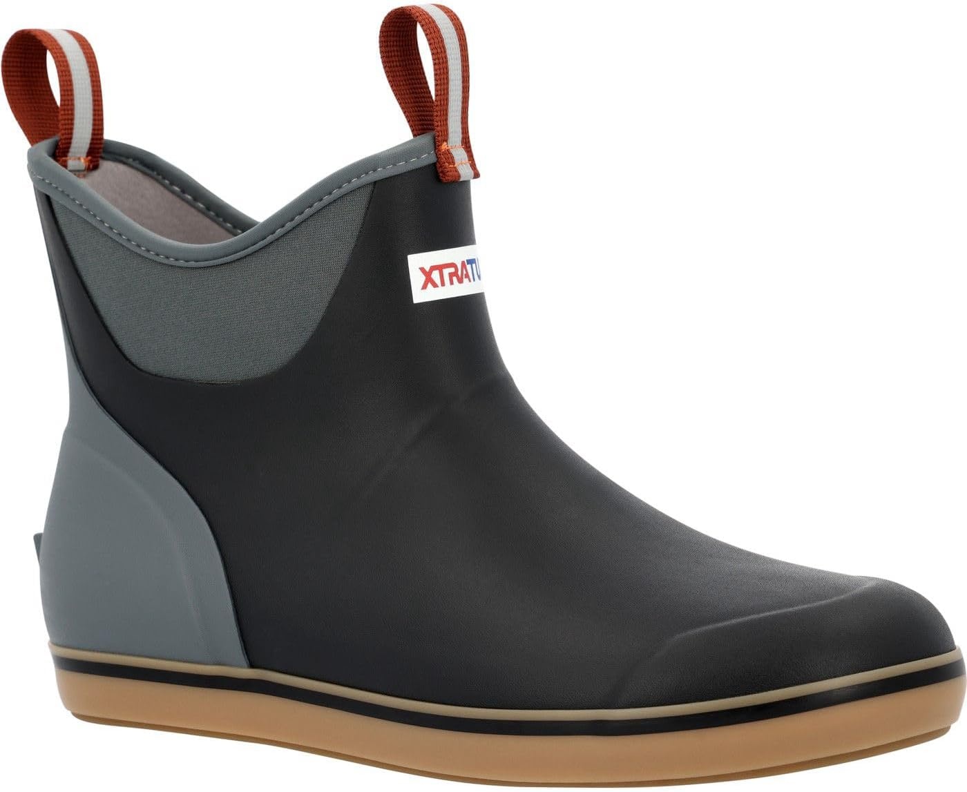 image:imageXtratuf 6 Mens Ankle Deck Boot Lightweight 100 Waterproof Rubber Footwear NonMarking SlipResistant Outsole MoistureWicking LinerBlack Deep Storm