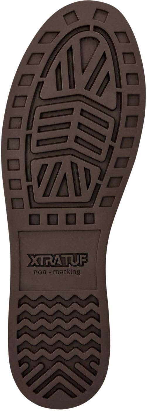 image:imageXtratuf 6 Mens Ankle Deck Boot Lightweight 100 Waterproof Rubber Footwear NonMarking SlipResistant Outsole MoistureWicking LinerChocolateTan