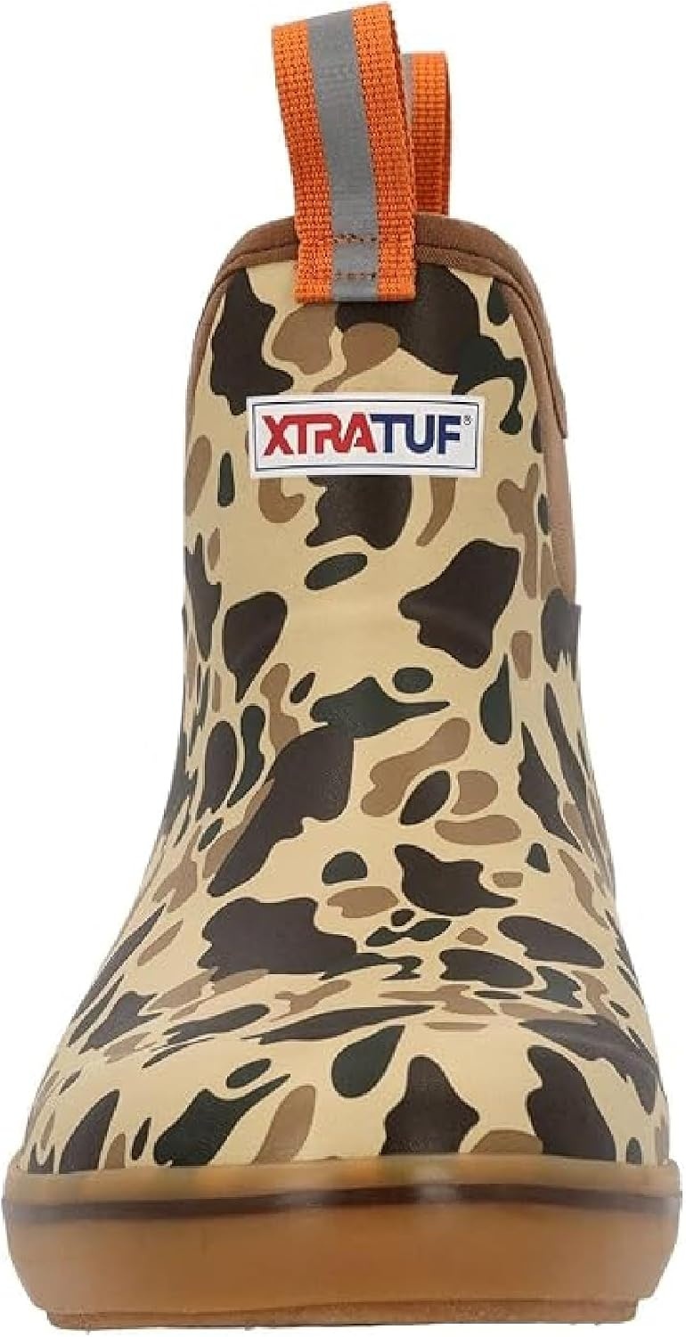 image:imageXtratuf 6 Mens Ankle Deck Boot Lightweight 100 Waterproof Rubber Footwear NonMarking SlipResistant Outsole MoistureWicking LinerDuck Camo