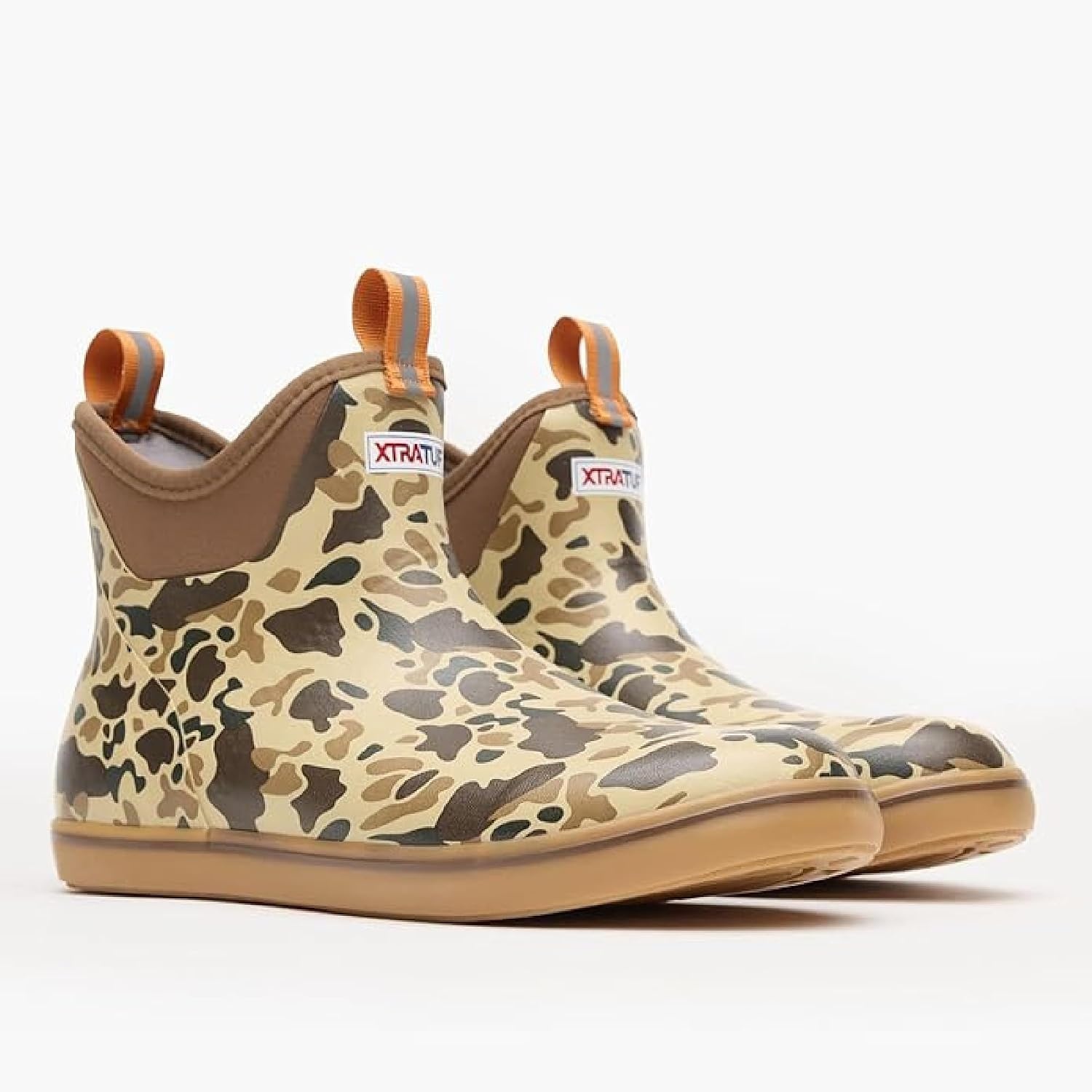 image:imageXtratuf 6 Mens Ankle Deck Boot Lightweight 100 Waterproof Rubber Footwear NonMarking SlipResistant Outsole MoistureWicking LinerDuck Camo