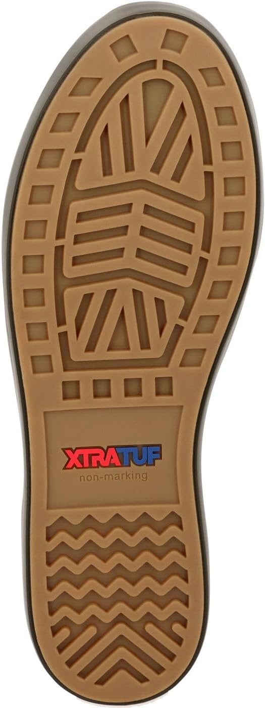 image:imageXtratuf 6 Mens Ankle Deck Boot Lightweight 100 Waterproof Rubber Footwear NonMarking SlipResistant Outsole MoistureWicking LinerEarth Brown