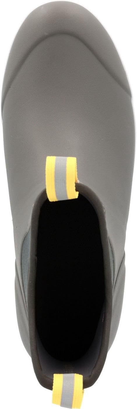 image:imageXtratuf 6 Mens Ankle Deck Boot Lightweight 100 Waterproof Rubber Footwear NonMarking SlipResistant Outsole MoistureWicking LinerGray Yellow