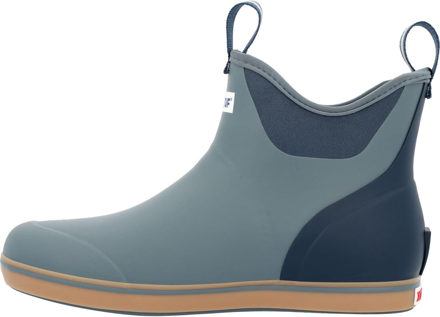 image:imageXtratuf 6 Mens Ankle Deck Boot Lightweight 100 Waterproof Rubber Footwear NonMarking SlipResistant Outsole MoistureWicking LinerStormy Blue