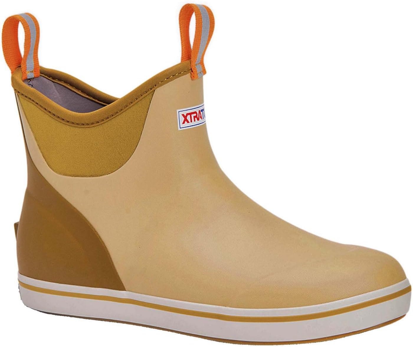 image:imageXtratuf 6 Mens Ankle Deck Boot Lightweight 100 Waterproof Rubber Footwear NonMarking SlipResistant Outsole MoistureWicking LinerTan