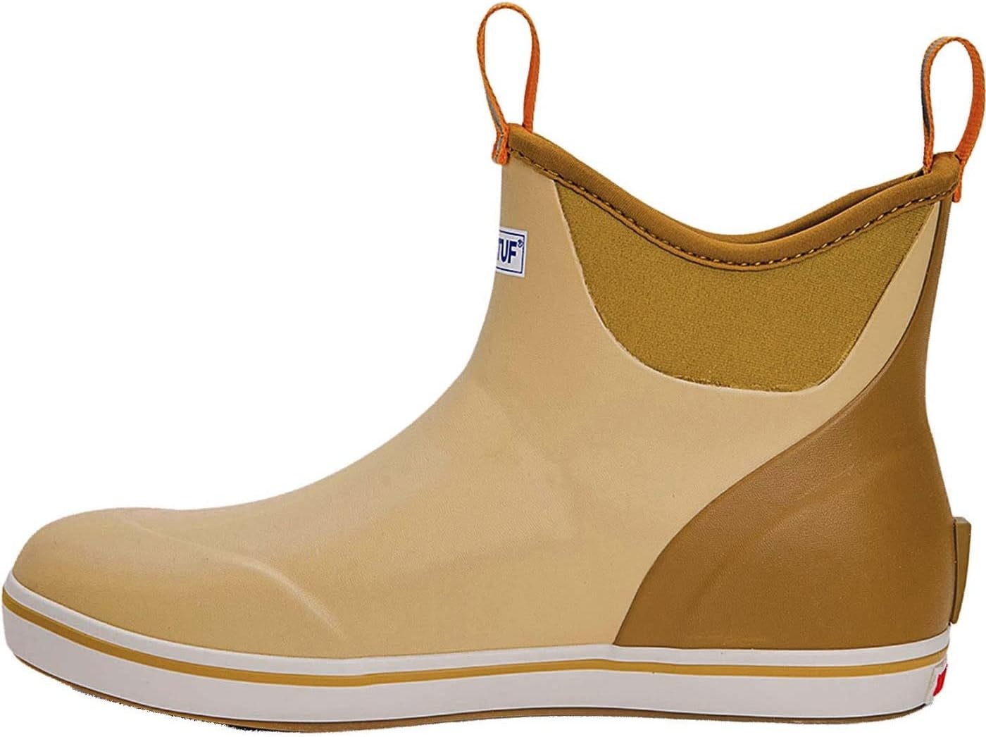 image:imageXtratuf 6 Mens Ankle Deck Boot Lightweight 100 Waterproof Rubber Footwear NonMarking SlipResistant Outsole MoistureWicking LinerTan