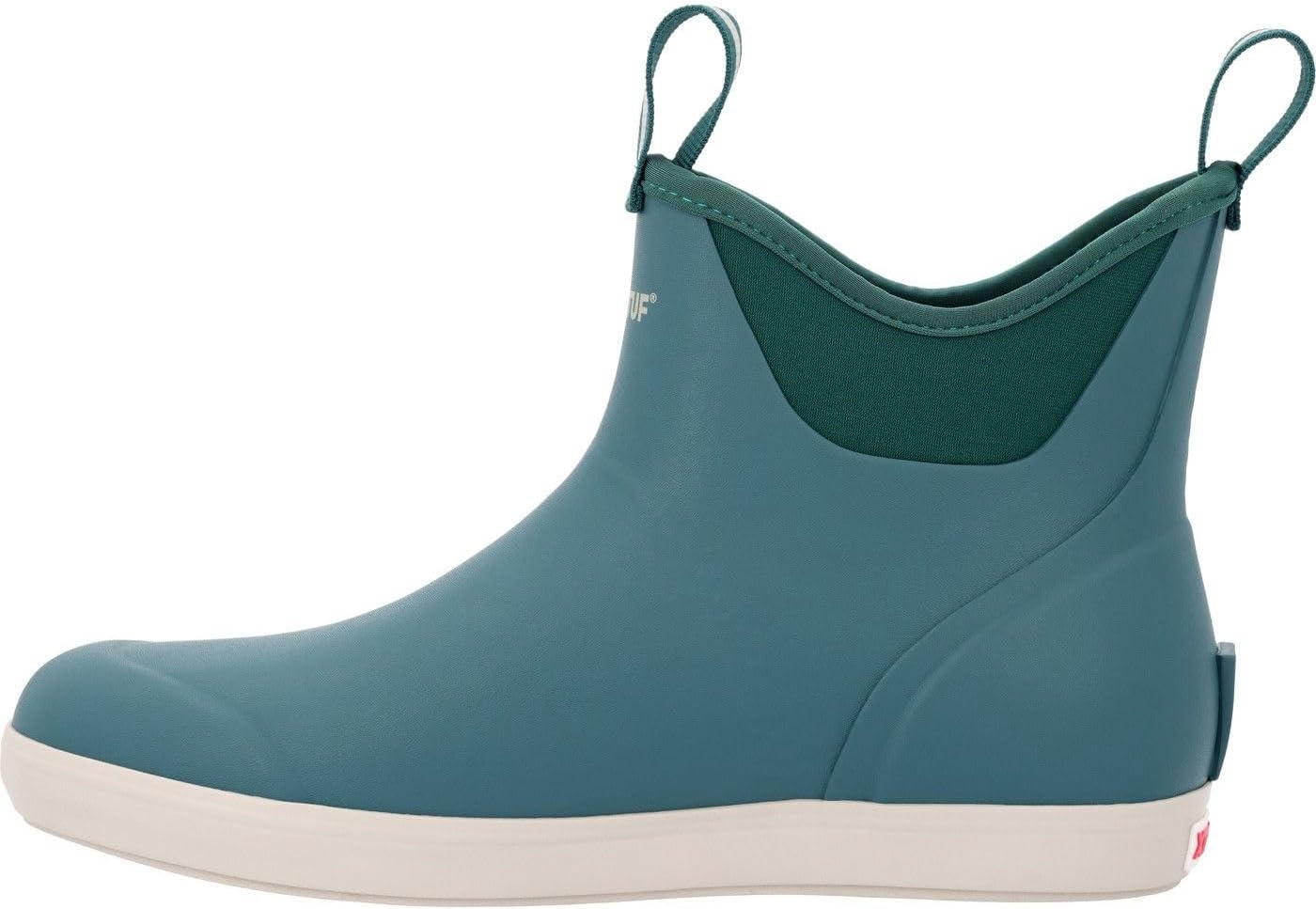 image:imageXtratuf 6 Mens Ankle Deck Boot Lightweight 100 Waterproof Rubber Footwear NonMarking SlipResistant Outsole MoistureWicking LinerTransformative Teal