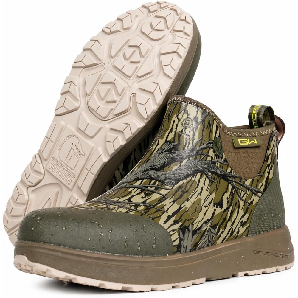image:imageGator Waders Trek Boots Deck Ankle Rain Boot for Hunting Fishing Camping amp MoreMossy Oak Treestand