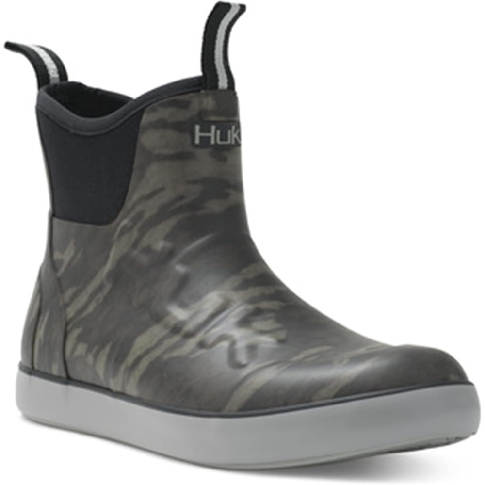 image:imageHUK mens Rogue Wave Shoe Highperformance Fishing amp Deck BootMossy Oak Bottomland Grey Logo