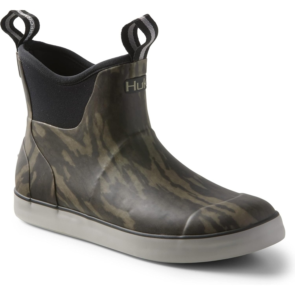 image:imageHUK mens Rogue Wave Shoe Highperformance Fishing amp Deck BootNew Mossy Oak Bottomland Orange Logo
