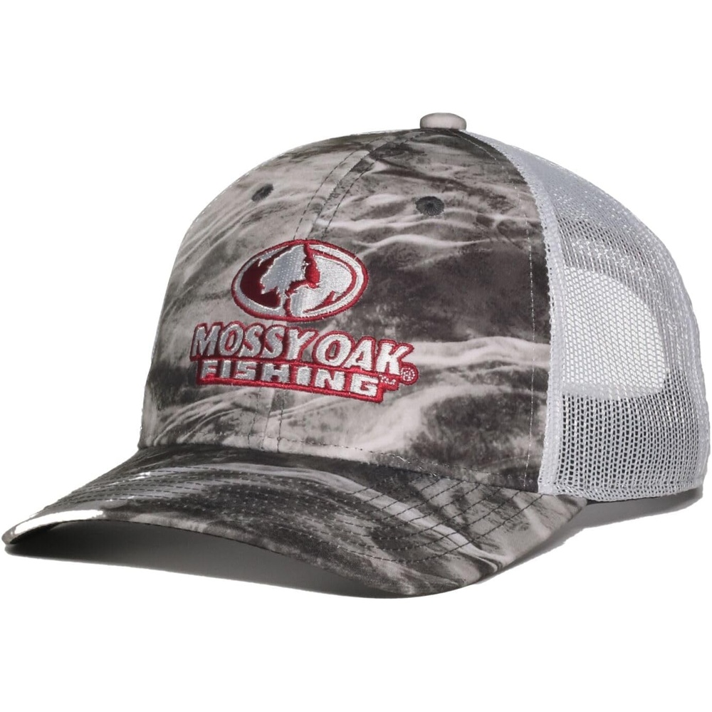 image:imageMossy Oak Elements Agua Manta Fishing Hat  Pro Round Structured Baseball Cap with Mesh Back Adjustable One Size