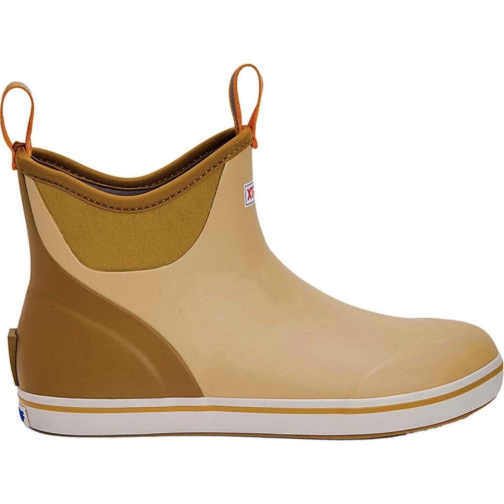 image:imageXtratuf 6 Mens Ankle Deck Boot Lightweight 100 Waterproof Rubber Footwear NonMarking SlipResistant Outsole MoistureWicking LinerTan