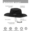 FROGG TOGGS Boonie Hat – Fishing hat Offers Waterproof, Breathable, Sun Protection(Black)