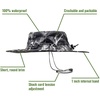 FROGG TOGGS Boonie Hat – Fishing hat Offers Waterproof, Breathable, Sun Protection(Mossy Oak Elements Blacktip)