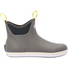 Xtratuf 6” Men’s Ankle Deck Boot – Lightweight, 100% Waterproof Rubber Footwear – Non-Marking, Slip-Resistant Outsole – Moisture-Wicking Liner(Gray & Yellow)