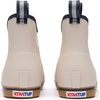 Xtratuf 6” Men’s Ankle Deck Boot – Lightweight, 100% Waterproof Rubber Footwear – Non-Marking, Slip-Resistant Outsole – Moisture-Wicking Liner(Ivory Navy)