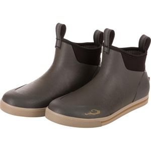 Drake Waterfowl Men’s Camp Deck Boots – Waterproof 6″ Ankle Neoprene Outdoor Boots with Fleece Liner & Non-Marking Outsole(Castlerock)