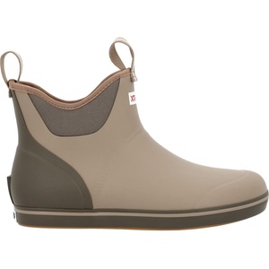 Xtratuf 6” Men’s Ankle Deck Boot – Lightweight, 100% Waterproof Rubber Footwear – Non-Marking, Slip-Resistant Outsole – Moisture-Wicking Liner(Earth Brown)