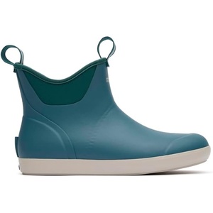Xtratuf 6” Men’s Ankle Deck Boot – Lightweight, 100% Waterproof Rubber Footwear – Non-Marking, Slip-Resistant Outsole – Moisture-Wicking Liner(Transformative Teal)